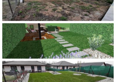 Egy álomkert megvalósulása Pécelen (3D)